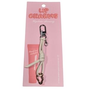 Lip Charms Lip Gloss Keychain Accessory Heart Charm w Punch Tool New